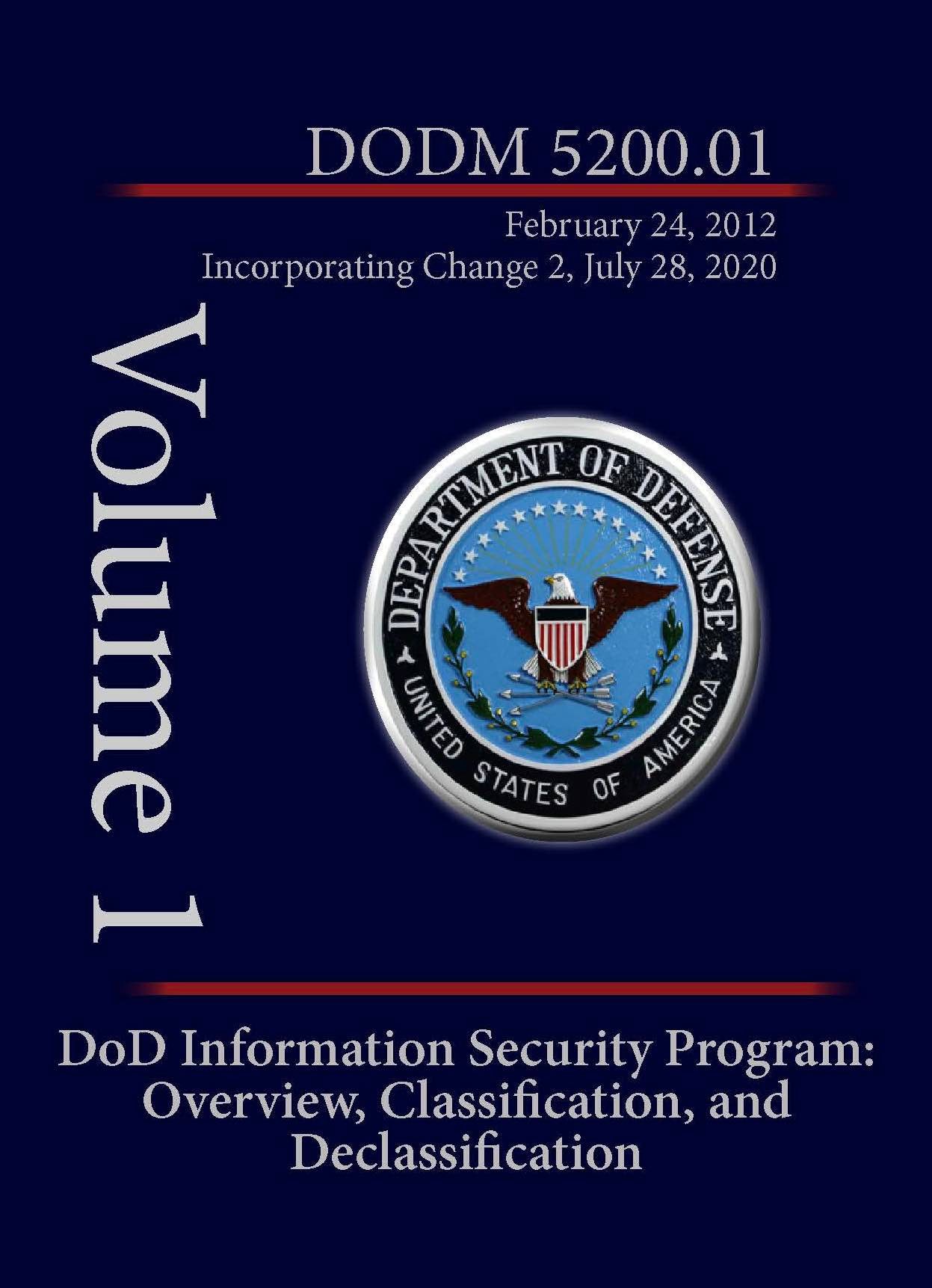 DoD Information Security Program 5200.01